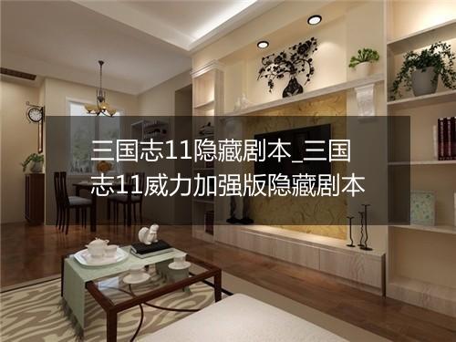 三国志11隐藏剧本_三国志11威力加强版隐藏剧本